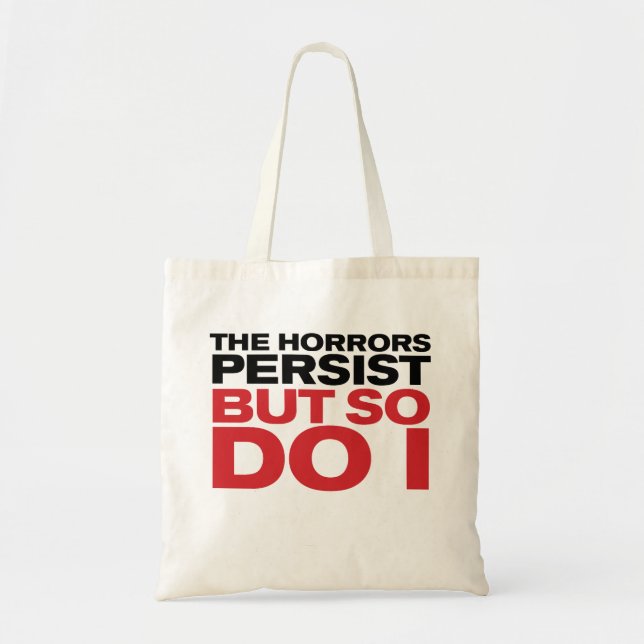Tote Bag "Les horreurs persistent" (Devant)