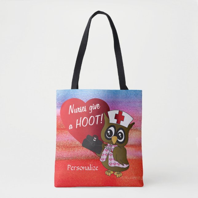 Tote Bag Les infirmières donnent une huée ! Infirmière de (Devant)
