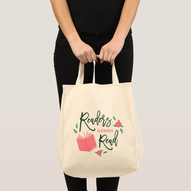 Tote Bag Les Lecteurs Floraux De Réservations Vont Lire (Devant (produit))
