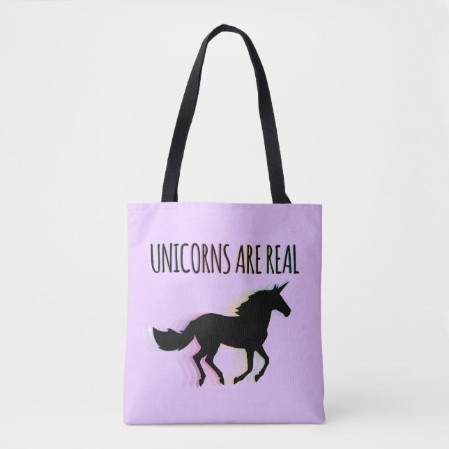 Tote Bag Les licornes sont vraies (Devant)