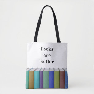 Tote Bag Les livres sont mieux doubles faces
