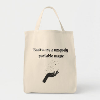 Tote Bag Les livres sont une magie noire unique et portable