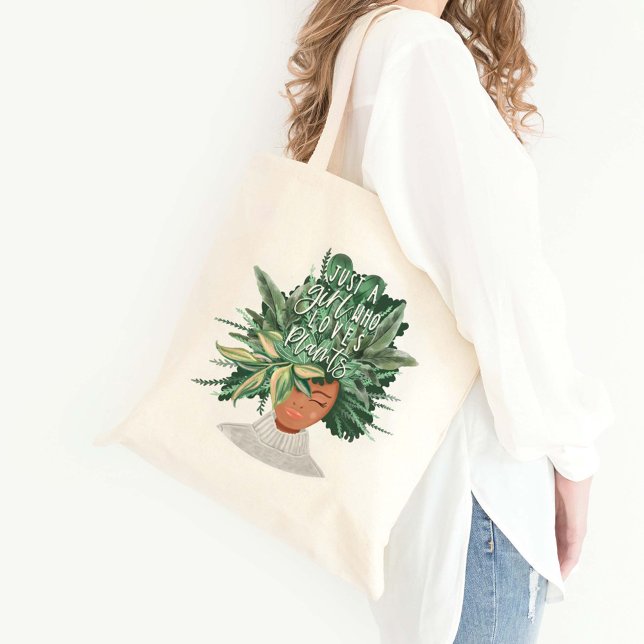 Tote Bag Les Love Plants Dame de Crazy Plant (Créateur téléchargé)