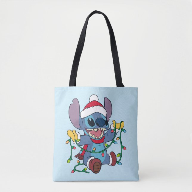 Tote Bag Les lumières de Noël scintillantes (Devant)