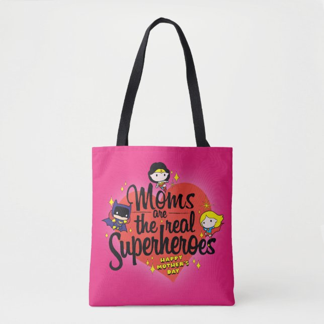 Tote Bag Les mamans sont les vrais super-héros (Devant)