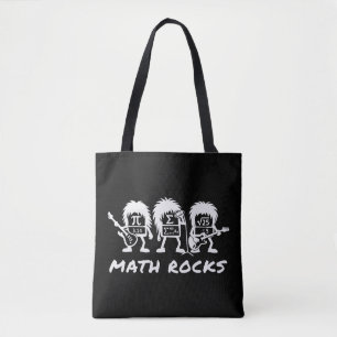 Tote Bag Les maths déchirent Humour de groupe de rock acadé