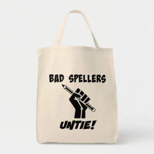 Tote Bag Les Mauvaises Épelles Se Délient ! Humour de gramm