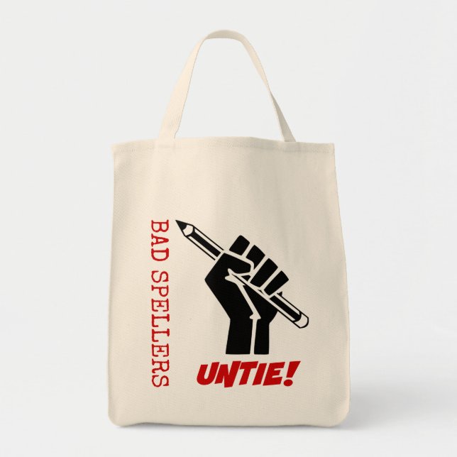 Tote Bag Les Mauvaises Épelles Se Délient ! Humour de la pr (Devant)