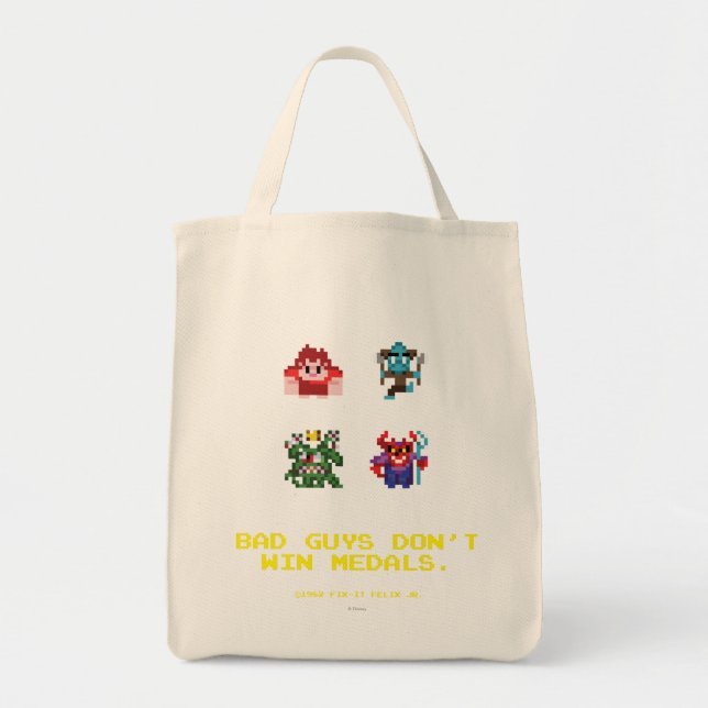 Tote Bag Les méchants ne gagnent pas de médailles (Devant)
