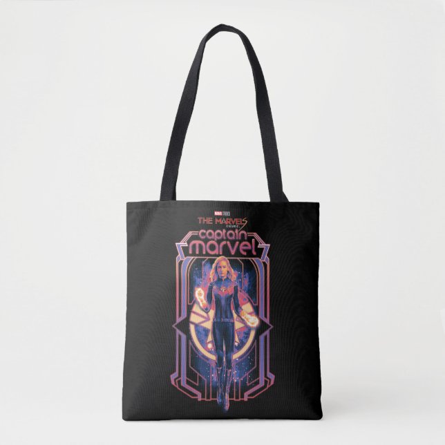 Tote Bag Les merveilles Capitaine Marvel Caractère Graphiqu (Devant)