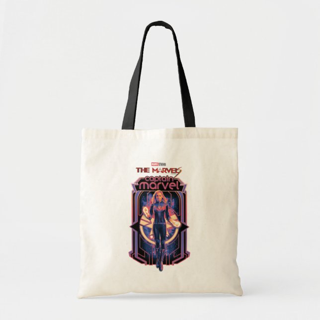 Tote Bag Les merveilles Capitaine Marvel Caractère Graphiqu (Devant)