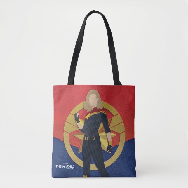 Tote Bag Les Merveilles Capitaine Marvel Cutout Graphique (Devant)