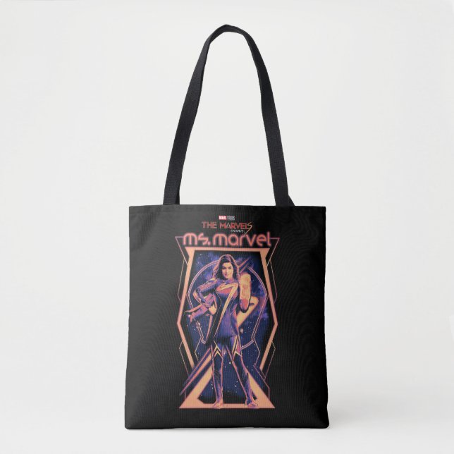 Tote Bag Les merveilles Mme Marvel Caractère Graphique (Devant)