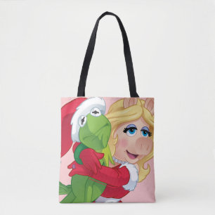 Tote Bag Les Muppets  Kermit et Miss Piggy Christmas