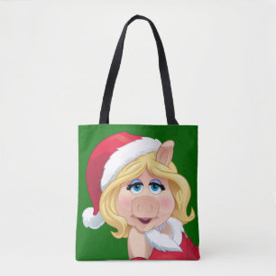 Tote Bag Les Muppets  Mlle Piggy Santa Claus