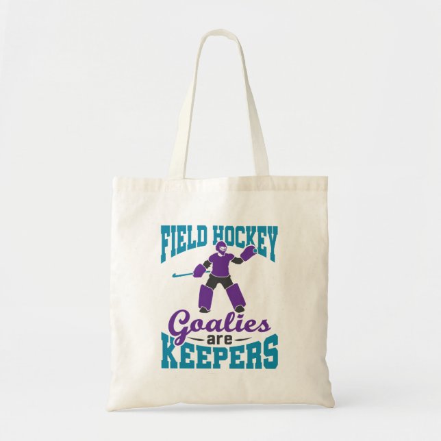 Tote Bag Les objectifs de hockey sur gazon sont des gardien (Devant)