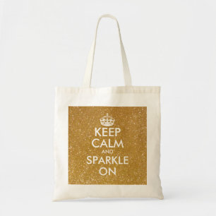 Tote Bag Les parties scintillantes d'or gardent le calme et