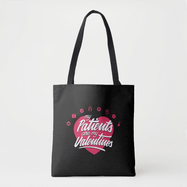 Tote Bag Les Patients Sont Mes Valentines La Citation Mes P (Devant)