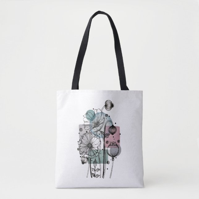 Tote Bag Les Pépites Doodent En Encre Et Aquarelle (Devant)