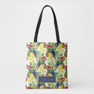 Tote Bag Les perroquets et le fruit tropical   ajoutent