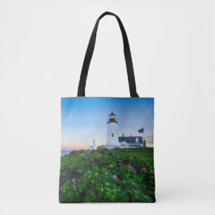Tote Bag Les phares   Point Lighthouse Bristol Maine