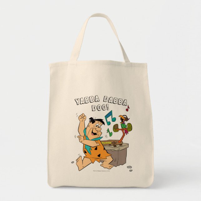 Tote Bag Les Pierrafeu | Fred Flintstone Dancing (Devant)