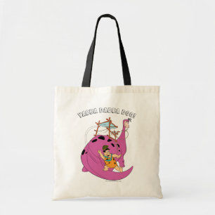 Tote Bag Les Pierrafeu Fred Sliding Down Tail