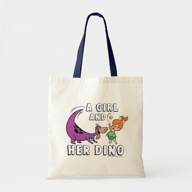 Tote Bag Les Pierrafeu | Galets & Dino Play Ball (Devant)