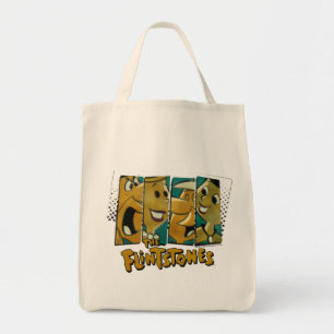 Tote Bag Les Pierrafeu Panneaux de caractères Retro Comi