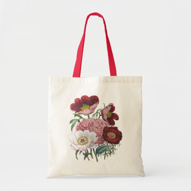 Tote Bag Les pivoines (Devant)