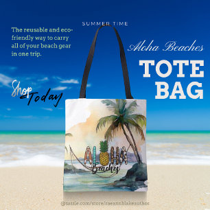 Tote Bag Les plages d'Aloha Fourre-tout