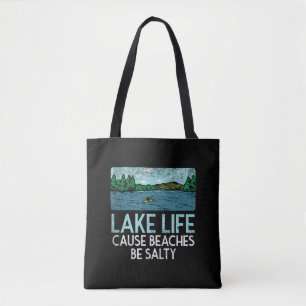 Tote Bag Les plages salées Lake Life