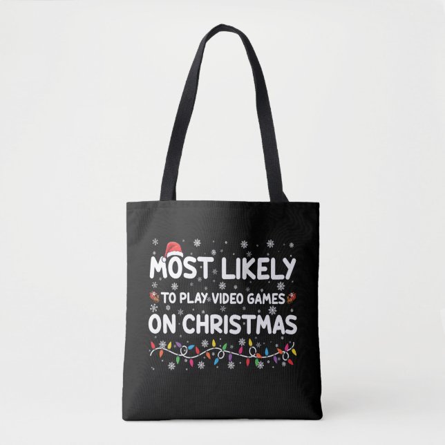 Tote Bag Les Plus Susceptibles De Jouer À Des Jeux Vidéo Su (Devant)