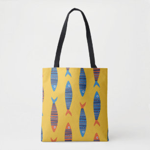 Tote Bag Les poissons brillants sont des motifs sans soudur