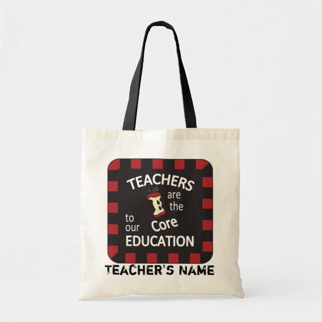 Tote Bag Les professeurs sont le noyau à notre nom de (Devant)