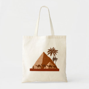 Tote Bag Les pyramides égyptiennes viennent et visitent l'E