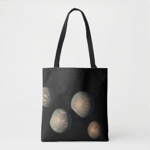 Tote Bag Les Sept Planètes De La Taille De La Terre De Trap