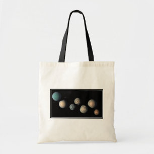 Tote Bag Les Sept Planètes De La Taille De La Terre De Trap