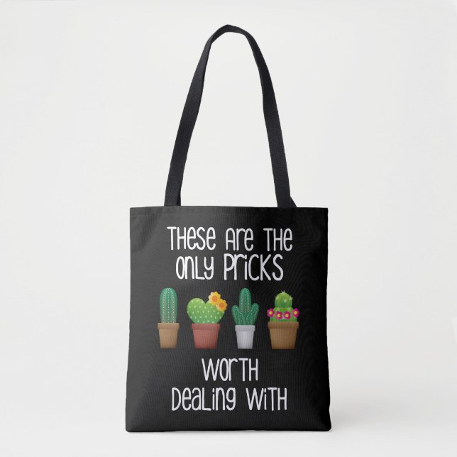 Tote Bag Les Seules Mauvaises Idées À S'Occuper Des Cactus  (Devant)