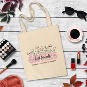 Tote Bag Les soeurs Fleurs sauvages Whimsical sont les meil