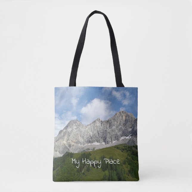 Tote Bag Les sommets montagneux autrichiens (Devant)