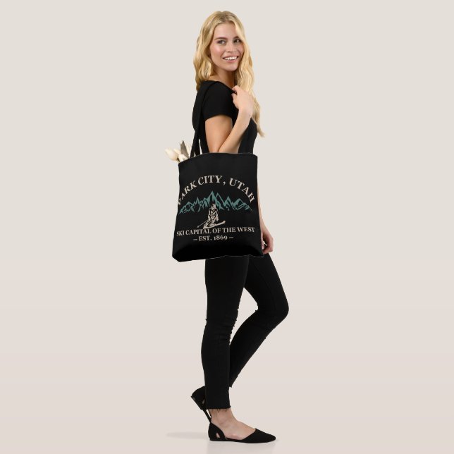 Tote Bag Les stations de ski de Park City Utah (Sur le modèle)