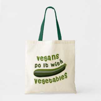 Tote Bag Les végétaliens le font avec des légumes