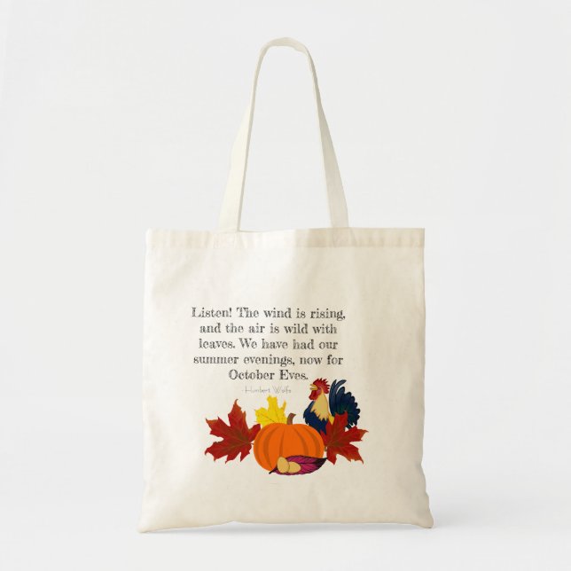 Tote Bag Les veilles d'octobre (Devant)