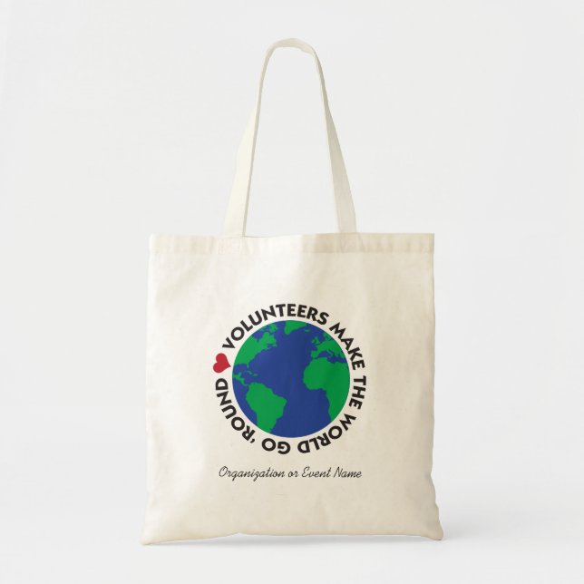 Tote Bag Les volontaires font le monde disparaître 'rond (Devant)
