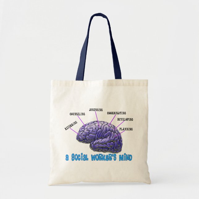 Tote Bag L'esprit d'assistant social de l'assistant social (Devant)
