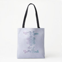 Let it Snow–Funny Christmas Beach Purple