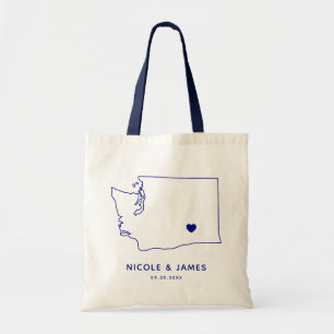 Tote Bag L'état de Washington Épousant la marine bienvenu