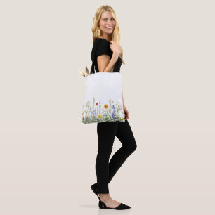 Tote Bag L'été sur la plage fleurie