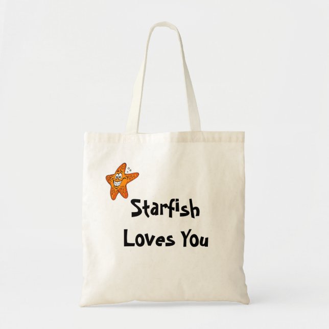Tote Bag L'étoile de mer vous aime (Devant)